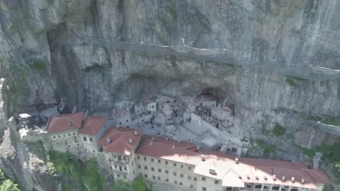 D-Log M. Altindere, Trabzon Province, Turkey. Sumela Monastery. Altindere Valley Stock Footage 313725347