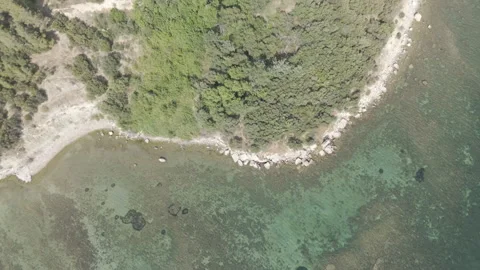 D-Log M. Eceabat, Turkey. Aerial view of Canakkale Martyrs Memorial and large Video stock 317698612