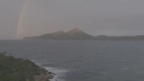 D-Log-Mallorca Sea Scapes and Islands. Video stock 238444448