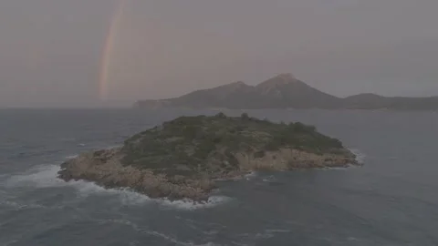 D-Log-Mallorca Sea Scapes and Islands. Video stock 238444451