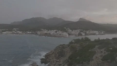 D-Log-Mallorca Sea Scapes and Islands. Video stock 238444471