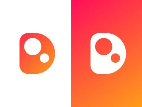 D Logo Design Stock Illustration