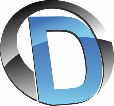 D logo design Stock Illustration