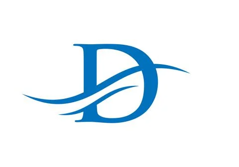 D Logo Design Vector Template. Initial Letter D Logotype For Business And Com Stock Illustration