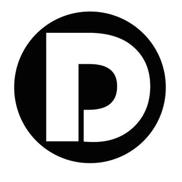 D Logo Illustrazione stock