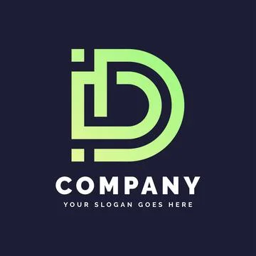 D logo template Stock Illustration