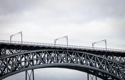 D. Luis Bridge Upper Deck Stock Photos