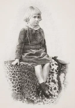 D. Luos Filipe, Prince Royal Of Portugal, Duke Of Braganza, Aged 5, 1887 - 19 Stock Photos