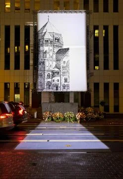  D Missing Link 06.tif Lichtinstallation von Mischa Kuball mit dem Titel m... Stock Photos