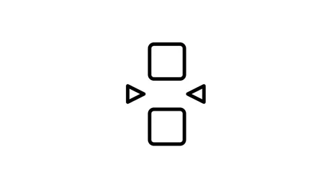 D-Pad Directional Arrows Gamepad Controller Icon Stock Footage 335591764