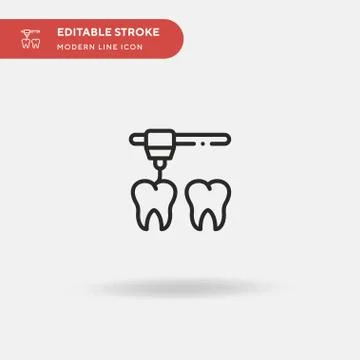 D Printer Simple vector icon. Illustration symbol design template for web mob Stock Illustration