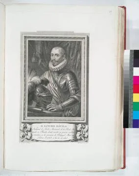 D. Sancho Davila.. Carnicero, Antonio, 1748-1814. Prints, Portraits. 1791.... Stock Photos