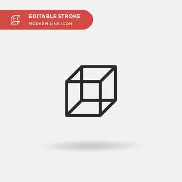 D Simple vector icon. Illustration symbol design template for web mobile UI e Stock Illustration