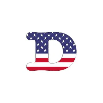 D usa abc. Stock Illustration