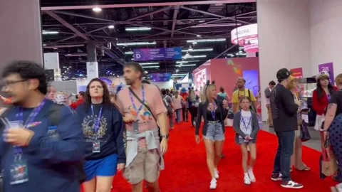 D23 enters second day with focus on Disney's upcoming releases, ANAHEIM, US - 15 Video stock 342361420