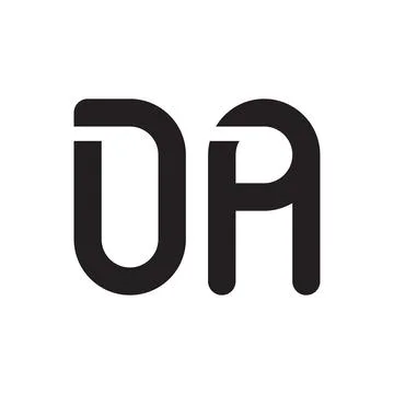 Da initial letter vector logo icon Stock-Illustration