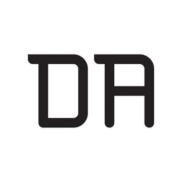 Da initial letter vector logo icon Stock Illustration