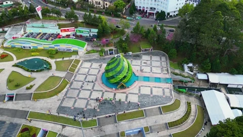 Da Lat, Viet Nam, 08th February 2023: Enchanting Da Lat: Aerial Perspectives of Vídeos de archivo 242336691