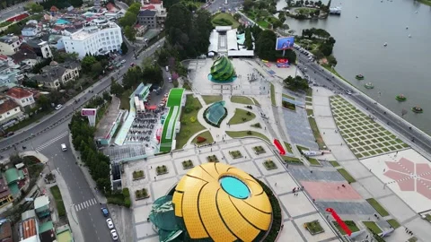 Da Lat, Viet Nam, 08th February 2023: Enchanting Da Lat: Aerial Perspectives of Video stock 242576952