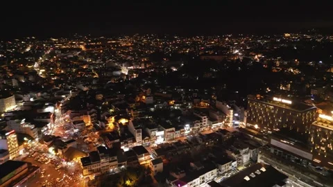 Da Lat, Viet Nam, 08th February 2023: Enchanting Nocturnal Splendor: Da Lat's Video stock 242579818