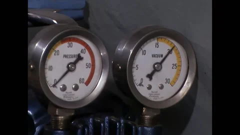 DA NANG - 1968 - A technician's hand turns off the switch of a small machine. Stock Footage 316678809