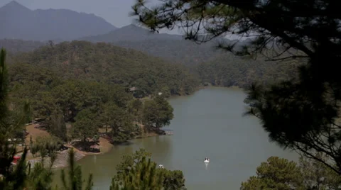 Da Thien Lake, Da Lat Vietnam Stock Footage 35561059