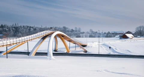 Da Vinci bridge Stock Photos