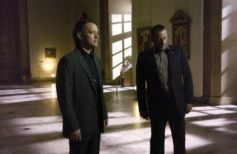  The Da Vinci Code - filmstill TOM HANKS &amp; JEAN RENO in The Da Vinci Code ... Stock Photos