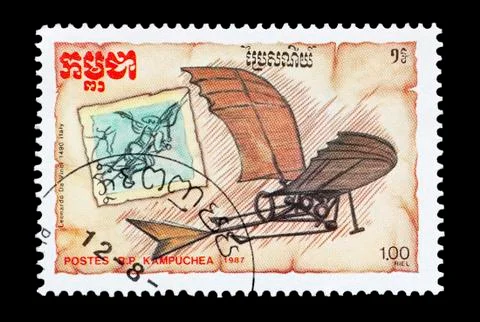 Da vinci glider Stock Photos