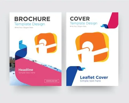 Dab brochure flyer design template Illustrazione stock gratuita