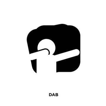 Dab icon isolated on white background for your web, mobile and app design Stock Illustration