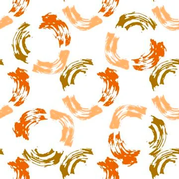 Dabs of paint in a circle Stock Illustration