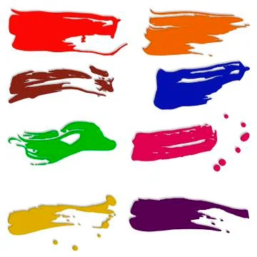 Dabs of paint Stock Illustration