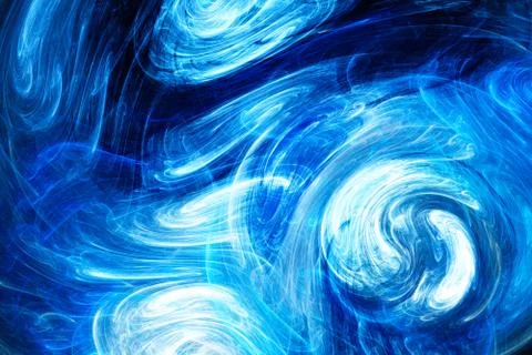 Dabs of paint. Swirling clouds. Stock Illustration