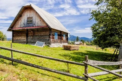 Dacha in carpathians 写真素材