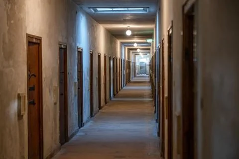 Dachau camp, the first concentration camp in Germany during World War II, his Stock Photos