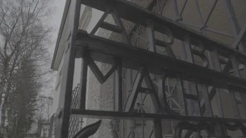 Dachau Gate Sign 4k Stock Footage 124573452