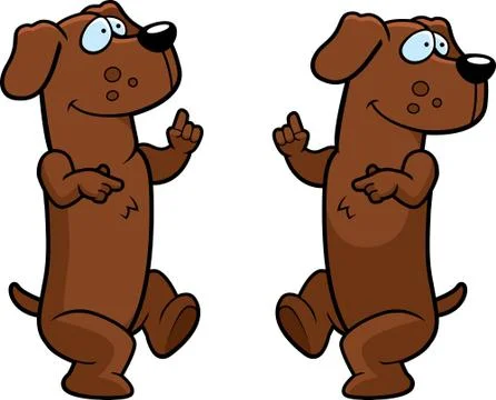 Dachshund Dancing Stock Illustration