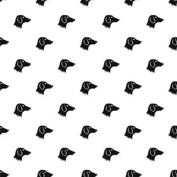 Dachshund dog pattern, simple style Stock Illustration