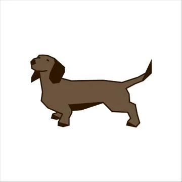 Dachshund vector illustration. Stock Illustration