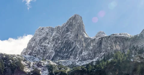 Dachstein glacier view in the austrian alps in 4k. Stock Footage 252664391