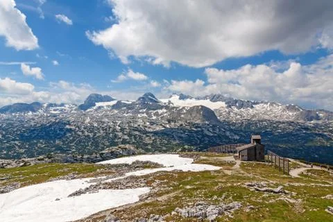 Dachstein-Krippenstein Chapel Stock Photos