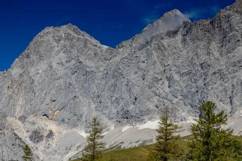 Dachstein mountain range in Austria Alps Stock Photos