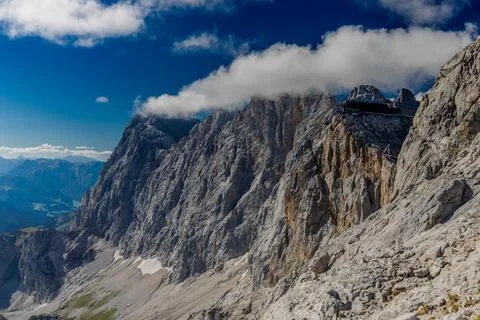 Dachstein mountain range in Austria Alps Stock Photos