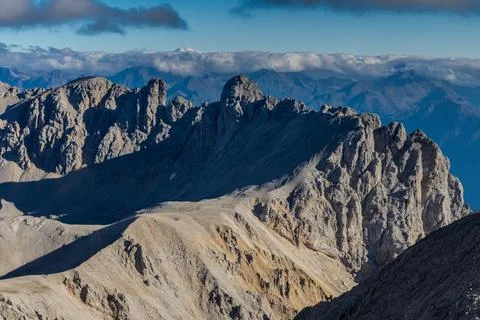 Dachstein mountain range in Austria Alps Foto stock