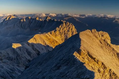 Dachstein mountain range in Austria Alps Foto stock