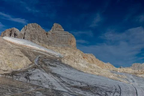 Dachstein mountain range in Austria Alps Stock Photos