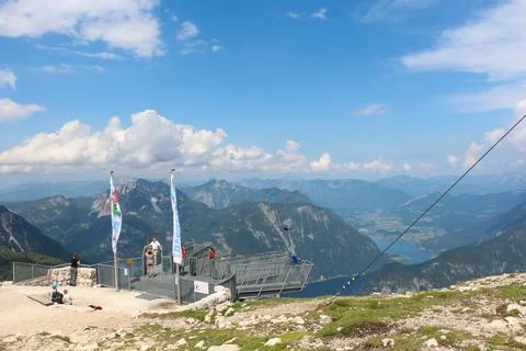 Dachstein view of Sky Walk Stock Photos