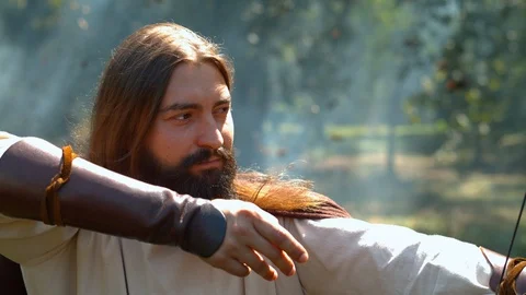 Dacian man, slow motion Stock Footage 86458703