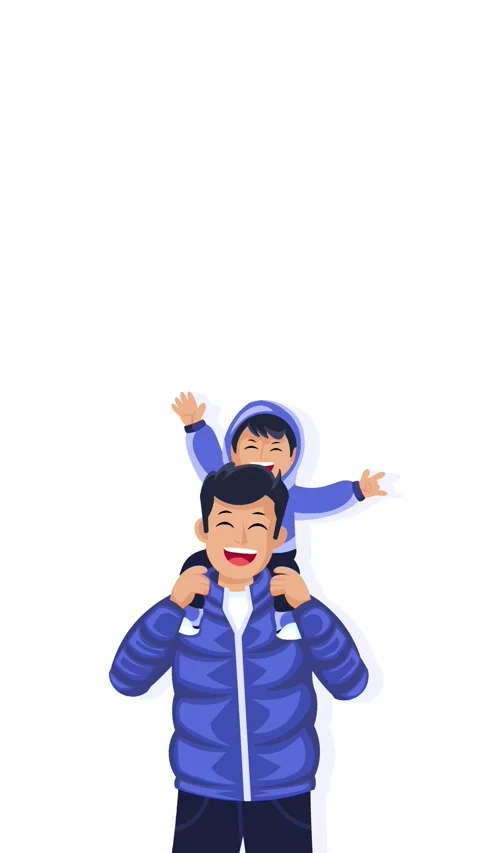 Dad and son Stock Footage 321198945